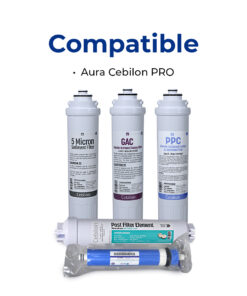 Cebilon Replacement Water Filters Set (Pack of 5) – Compatible with Cebilon Pro System (Includes Post Filter) (Copy)